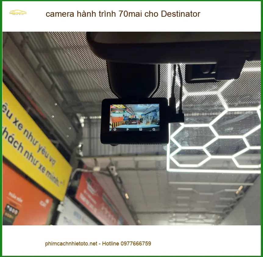 Anh Kiên lắp camera hành trình 70mai cho Hyundai Santa Fe ở Cần Giờ để an tâm lái xe ảnh thực tế 5