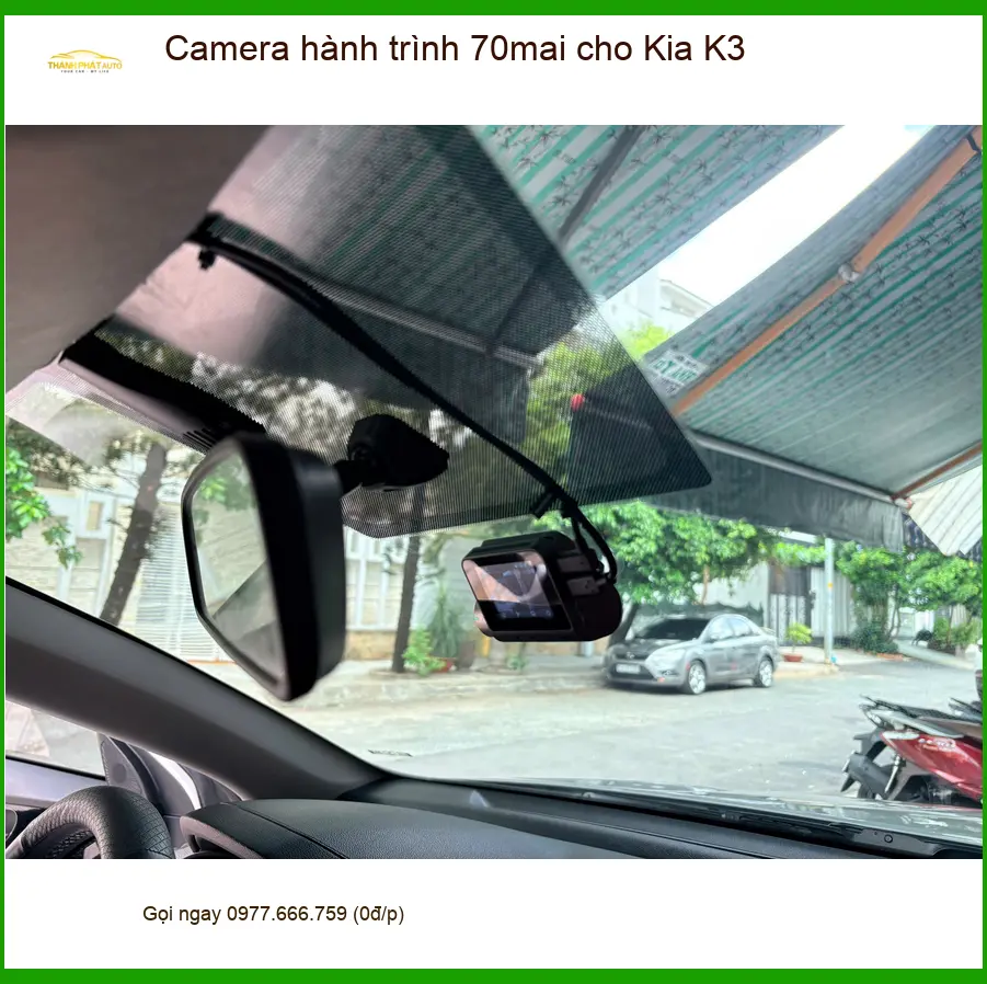 Bác Cường lắp Camera hành trình 70mai cho Kia K3 tại Hóc Môn để ghi lại hành trình rõ nét ảnh thực tế 3