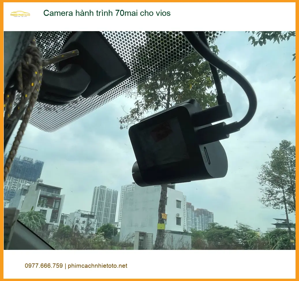 Chú Tấn lắp Camera hành trình 70mai cho Vios để an tâm lái xe tại Quận 2 ảnh thực tế 2