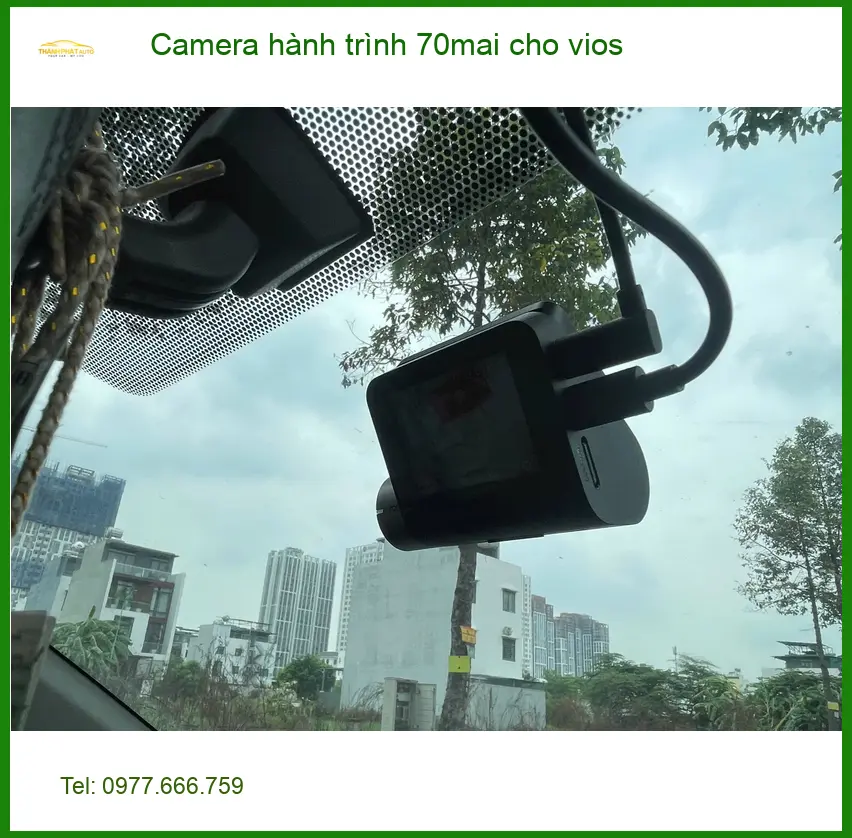 Cô Lan Anh lắp camera hành trình 70mai cho Vios tại Bình Tân ảnh thực tế 2