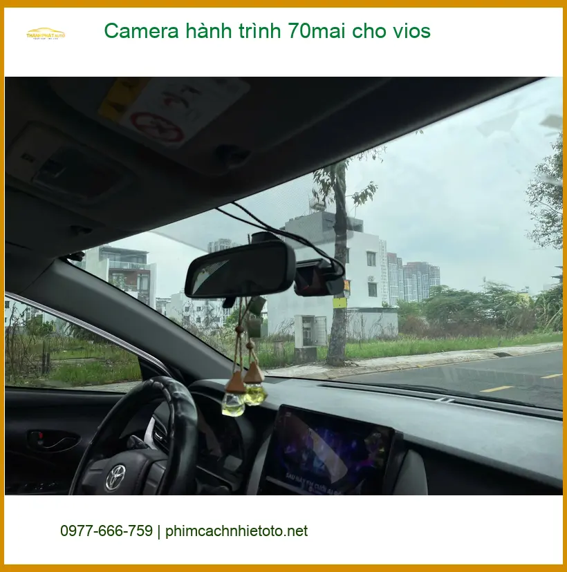 Cô Lan Anh lắp camera hành trình 70mai cho Vios tại Bình Tân ảnh thực tế 3