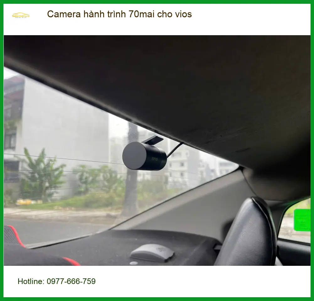 Cô Lan Anh lắp camera hành trình 70mai cho Vios tại Bình Tân ảnh thực tế 5