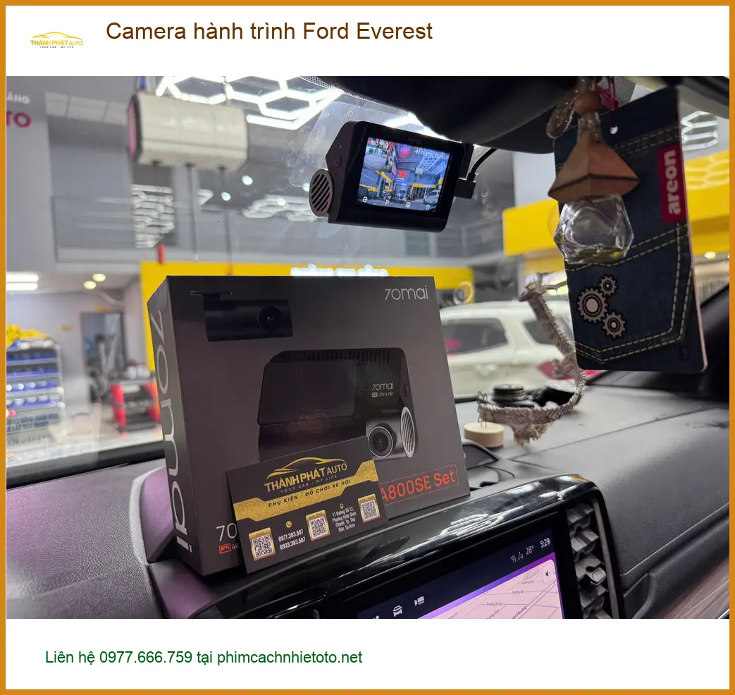 Anh Minh lắp Camera hành trình Ford Everest Quận 1 để yên tâm di chuyển. ảnh thực tế 2
