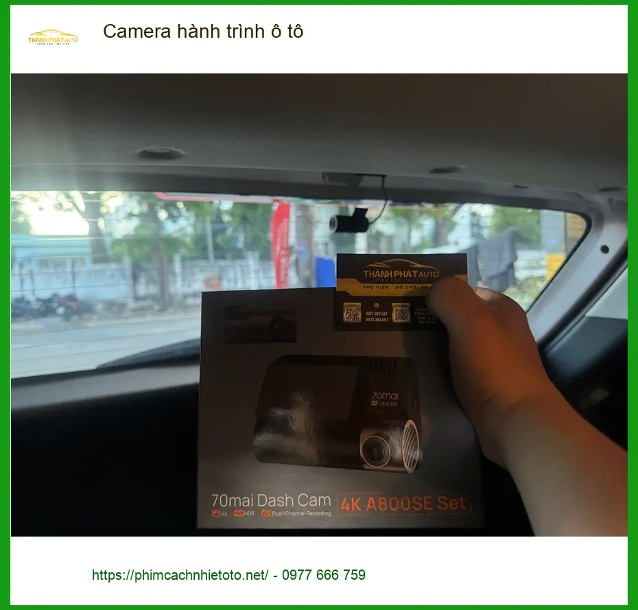 Chị Thảo lắp Camera hành trình ô tô Mazda CX-5 ở Quận Bình Thạnh, đảm bảo an toàn