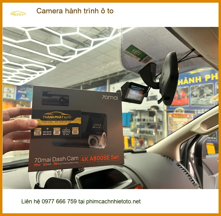 Anh Minh lắp camera hành trình Toyota Vios tại Tân Bình để an toàn