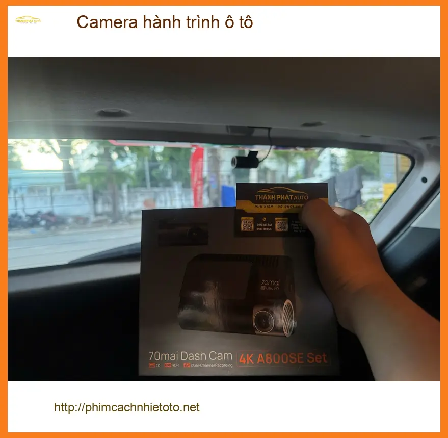 Anh Khánh lắp camera hành trình ô tô cho Honda CRV để an tâm hơn khi di chuyển trong nội thành Quận 11
