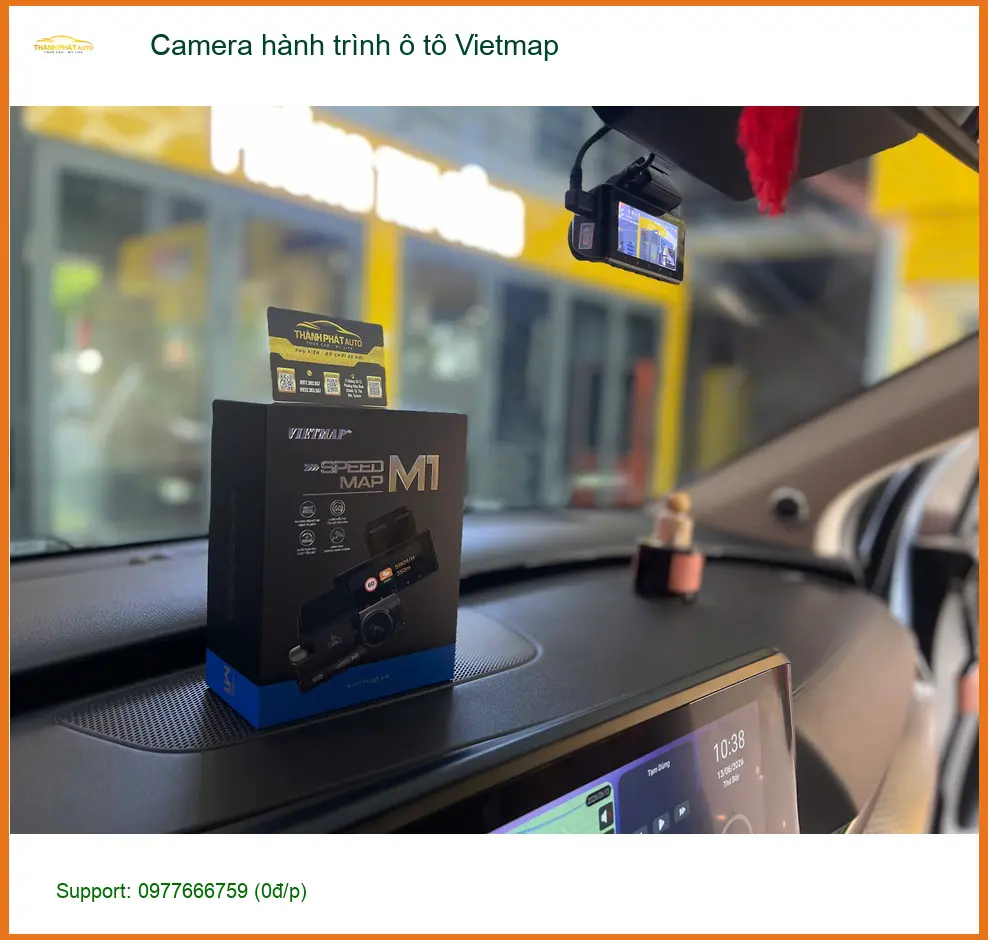 Anh Tín lắp Camera hành trình ô tô Vietmap cho xe VinFast Fadil ở Hóc Môn.