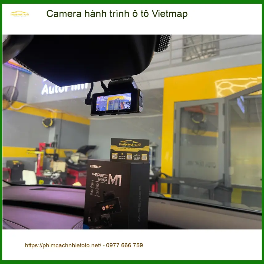 Anh Tín lắp Camera hành trình ô tô Vietmap cho xe VinFast Fadil ở Hóc Môn. ảnh thực tế 2