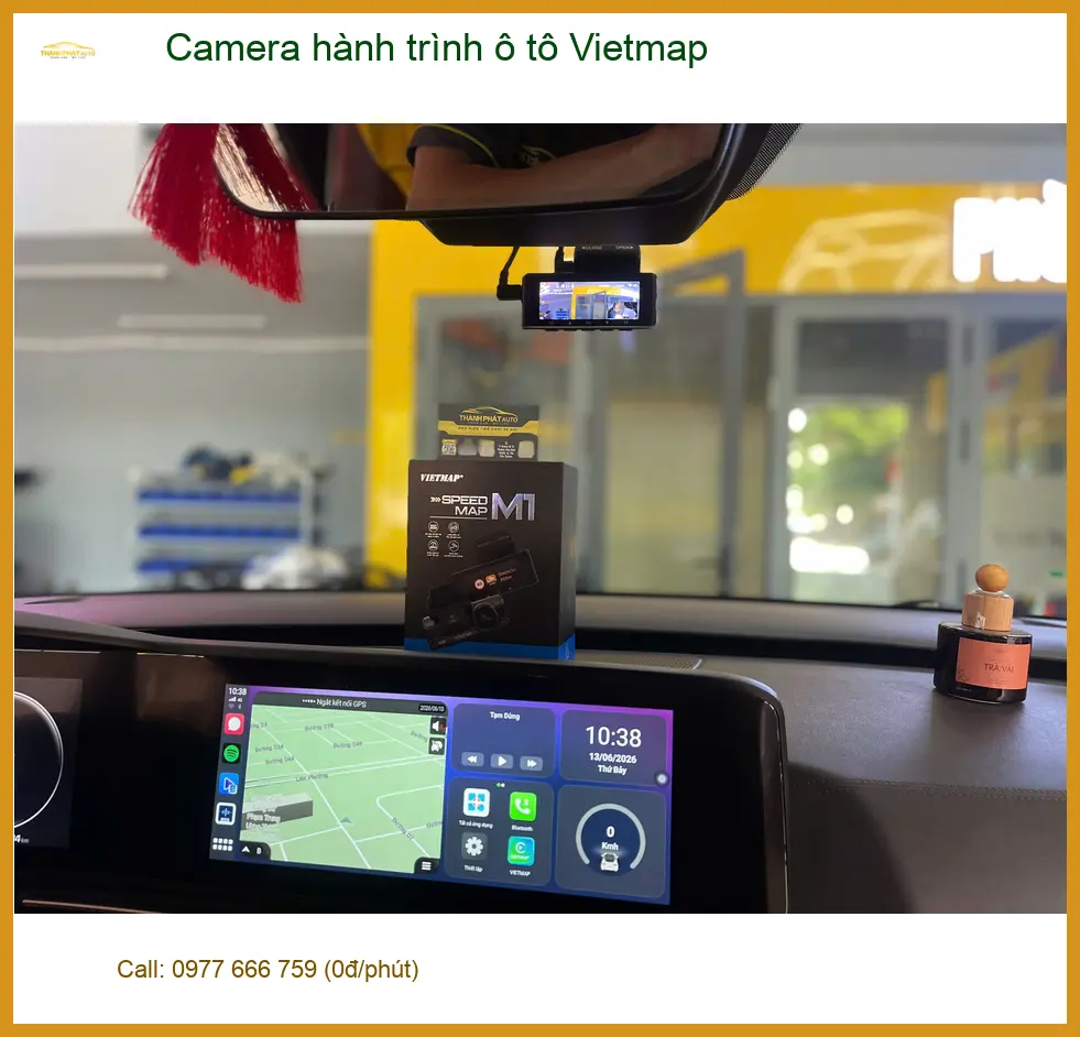 Anh Tấn lắp Camera hành trình ô tô Vietmap cho Hyundai Accent tại Nhà Bè