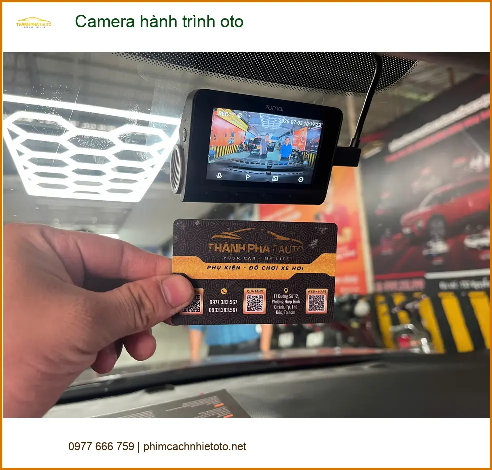 Anh Khải gắn Camera hành trình oto cho Hyundai Accent ở Tân Phú ảnh thực tế 2