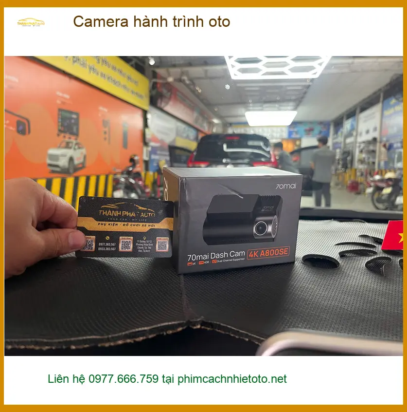 Chị Mai lắp Camera hành trình oto cho Honda CR-V tại Quận 2 để lái xe an tâm ảnh thực tế 4