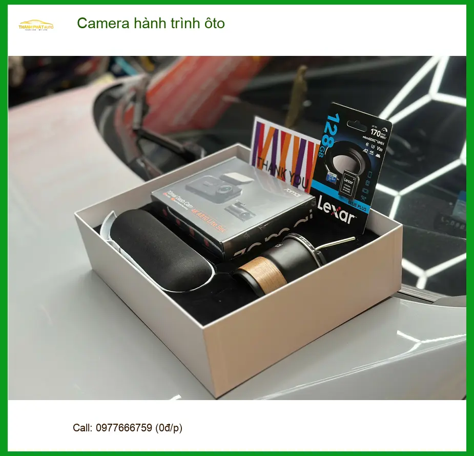 Anh Quang lắp Camera hành trình ôto cho Toyota Camry tại Quận Thủ Đức để an tâm khi di chuyển ảnh thực tế 5