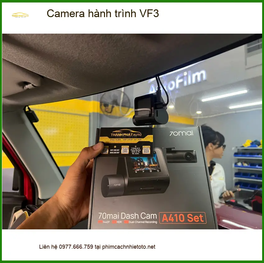 Anh Hoàng Anh lắp camera hành trình VinFast VF3 tại Quận 9 để an tâm di chuyển ảnh thực tế 2
