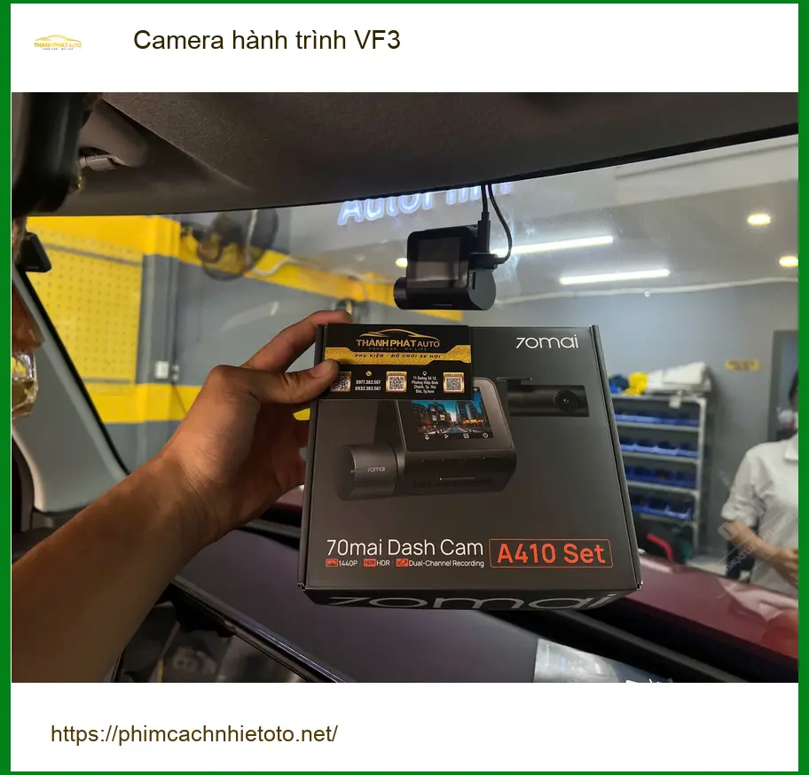 Anh Hoàng Anh lắp camera hành trình VinFast VF3 tại Quận 9 để an tâm di chuyển ảnh thực tế 3