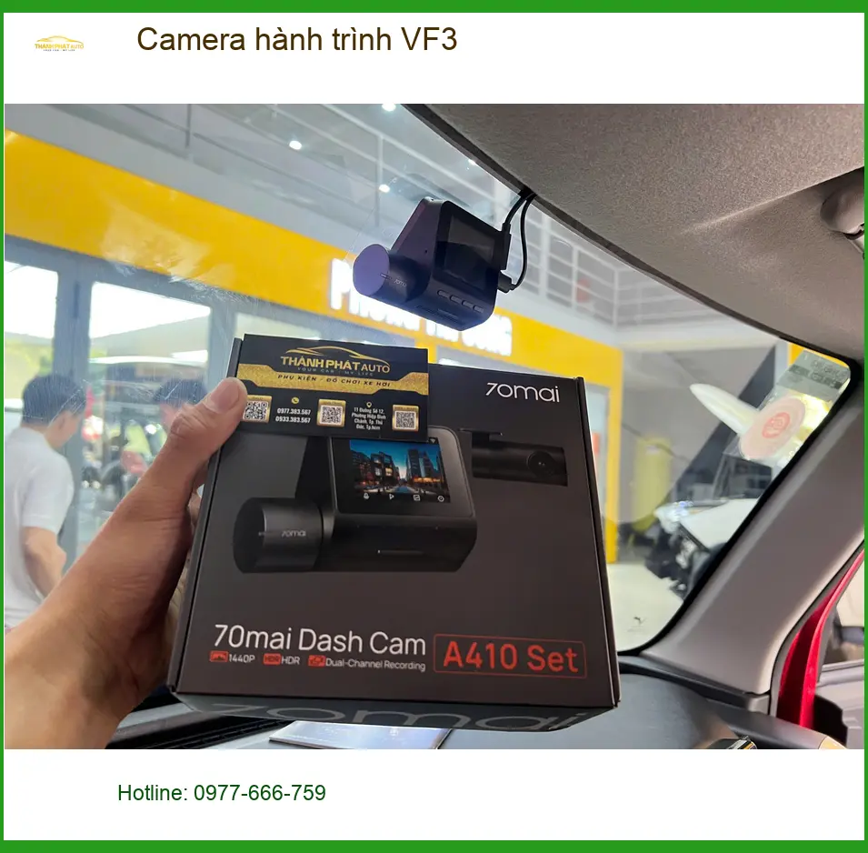 Anh Hoàng Anh lắp camera hành trình VinFast VF3 tại Quận 9 để an tâm di chuyển ảnh thực tế 4