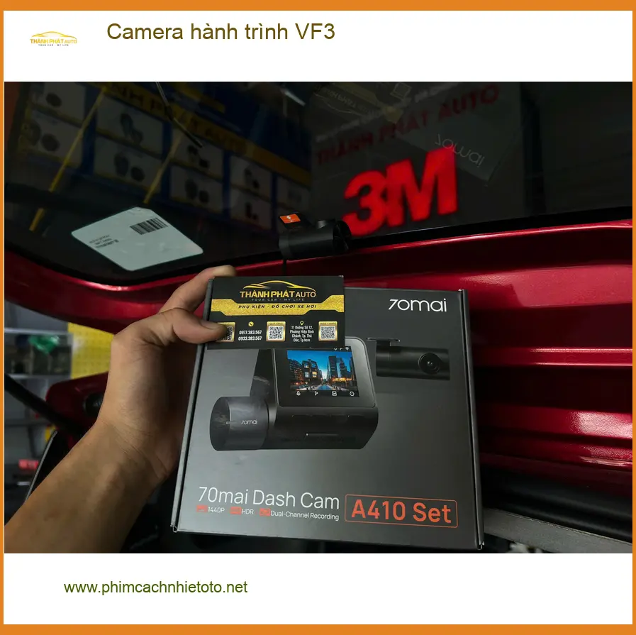 Anh Đạt lắp camera hành trình VinFast VF3 tại Quận Thủ Đức sau vụ va chạm nhỏ ảnh thực tế 2