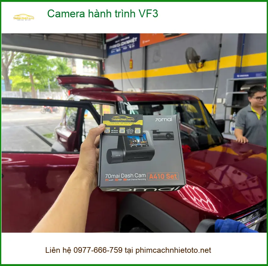 Anh Đạt lắp camera hành trình VinFast VF3 tại Quận Thủ Đức sau vụ va chạm nhỏ ảnh thực tế 3