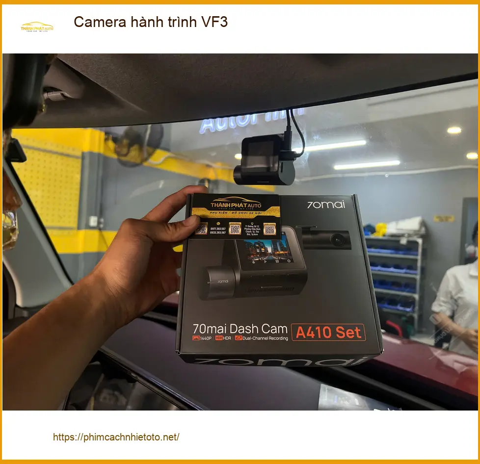 Anh Đạt lắp camera hành trình VinFast VF3 tại Quận Thủ Đức sau vụ va chạm nhỏ ảnh thực tế 5