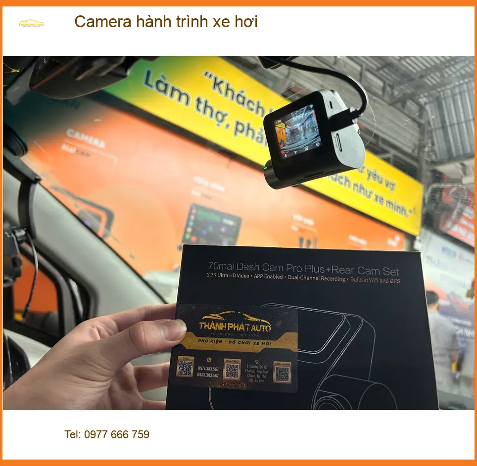 Chị Hương Giang lắp Camera hành trình xe hơi Kia K3 uy tín Quận Bình Thạnh ảnh thực tế 3
