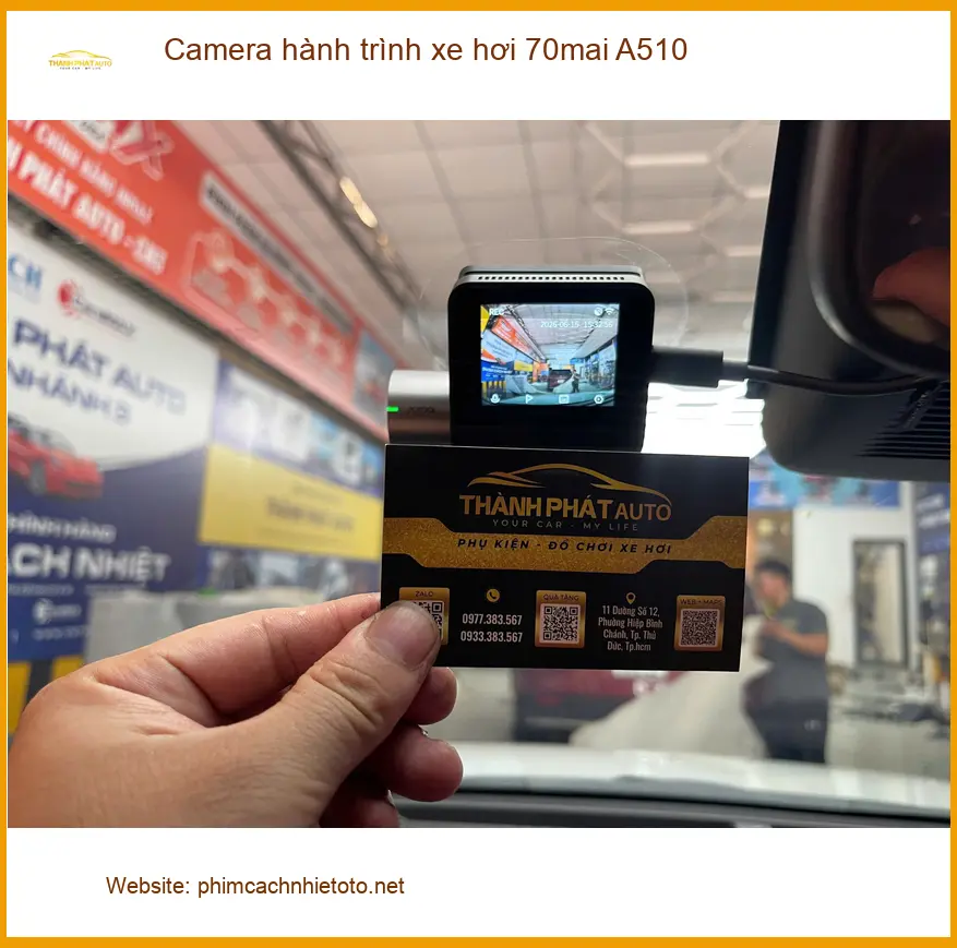 Anh Long lắp Camera hành trình 70mai A510 cho Honda CRV ở Gò Vấp. ảnh thực tế 3