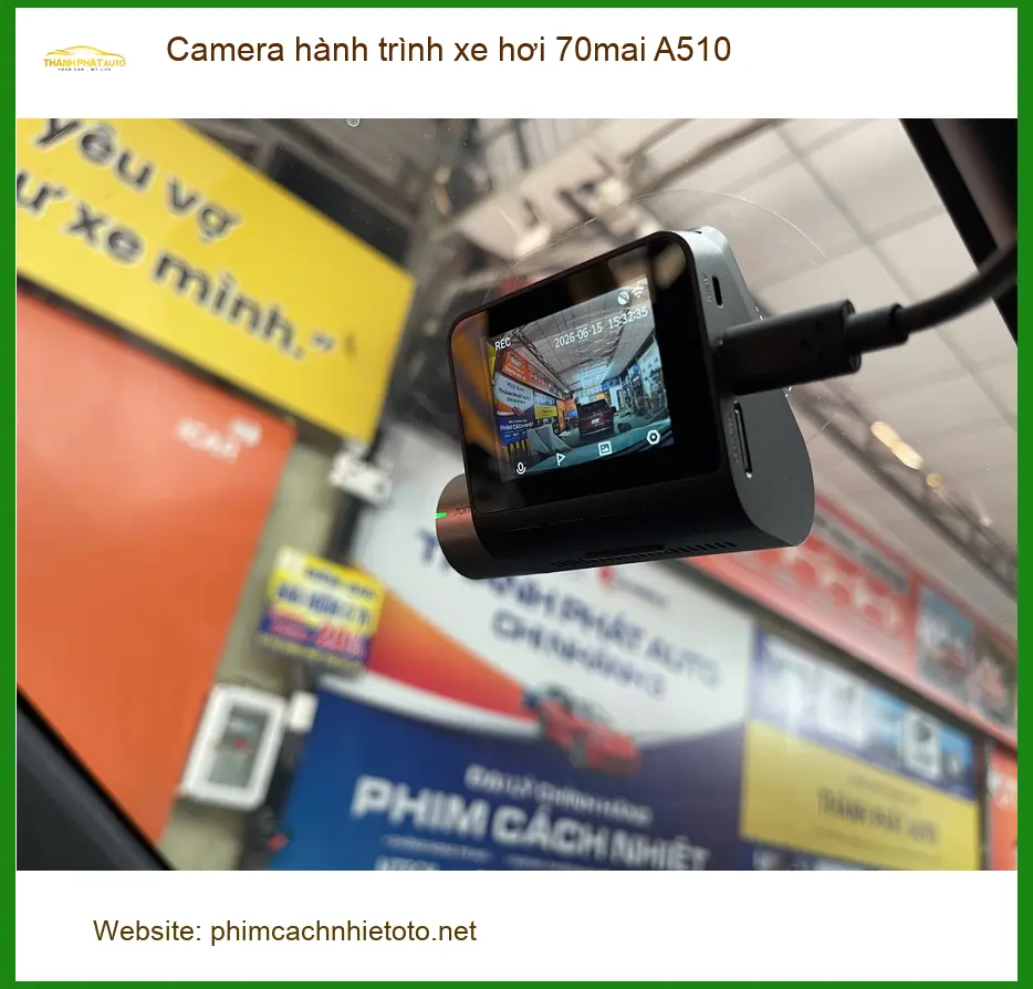 Anh Minh lắp Camera hành trình 70mai A510 Hyundai Accent Quận Tân Bình an tâm lái xe