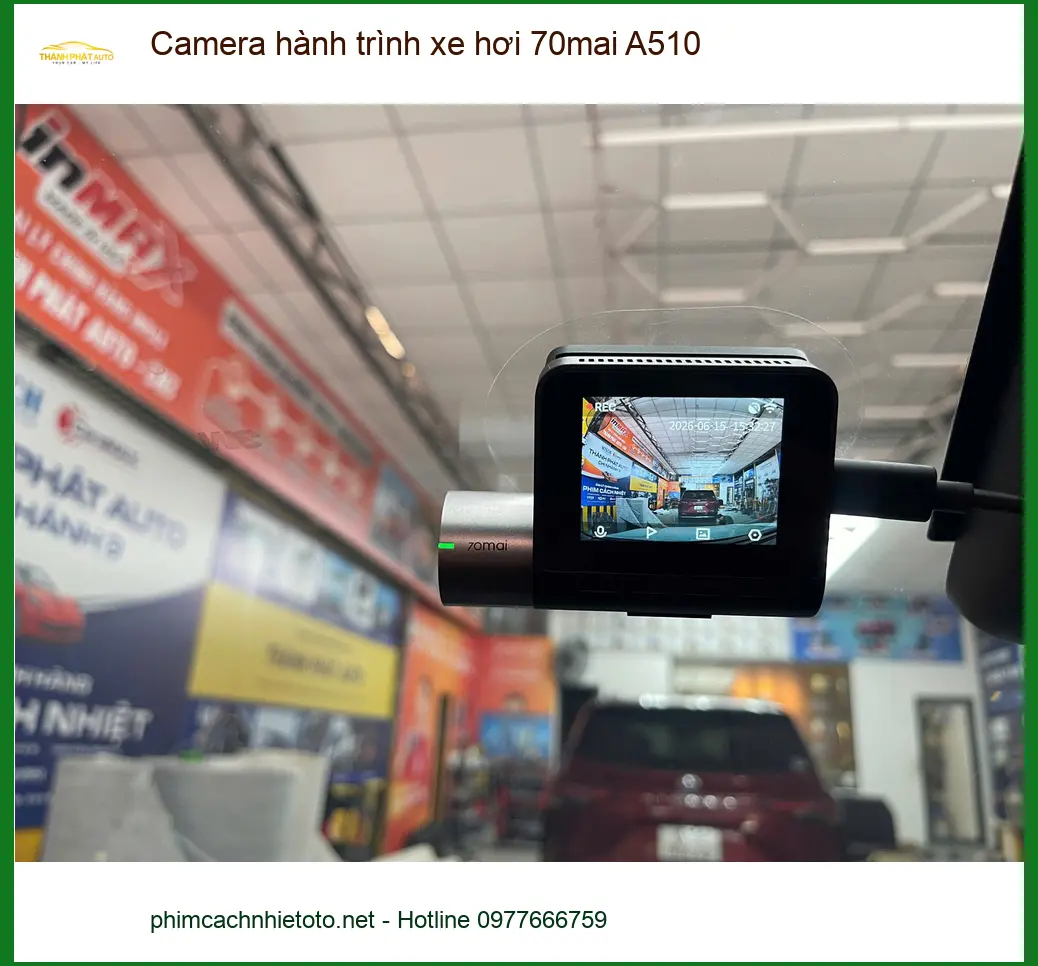 Anh Minh lắp Camera hành trình 70mai A510 Hyundai Accent Quận Tân Bình an tâm lái xe ảnh thực tế 2
