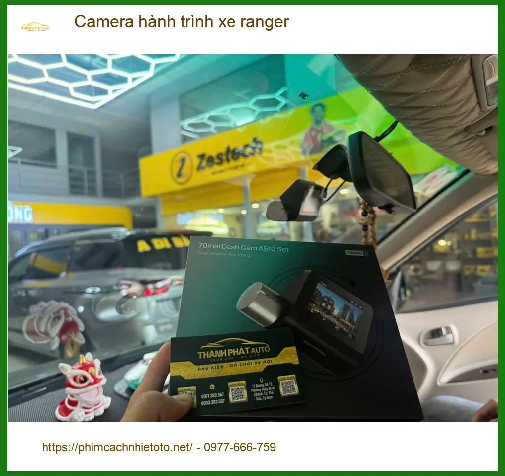 Anh Trường lắp camera hành trình cho Ford Ranger tại Quận 2 cần bằng chứng va chạm ảnh thực tế 2