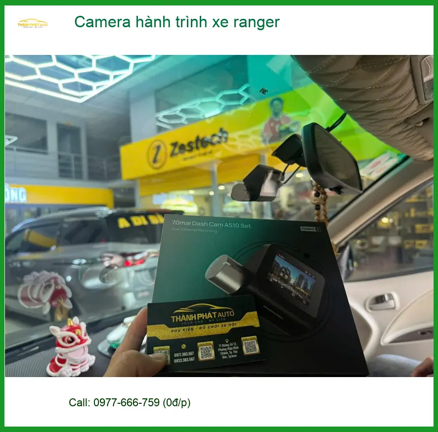 Anh Đạt lắp Camera hành trình Ford Ranger tại Hóc Môn để lái xe an tâm ảnh thực tế 2