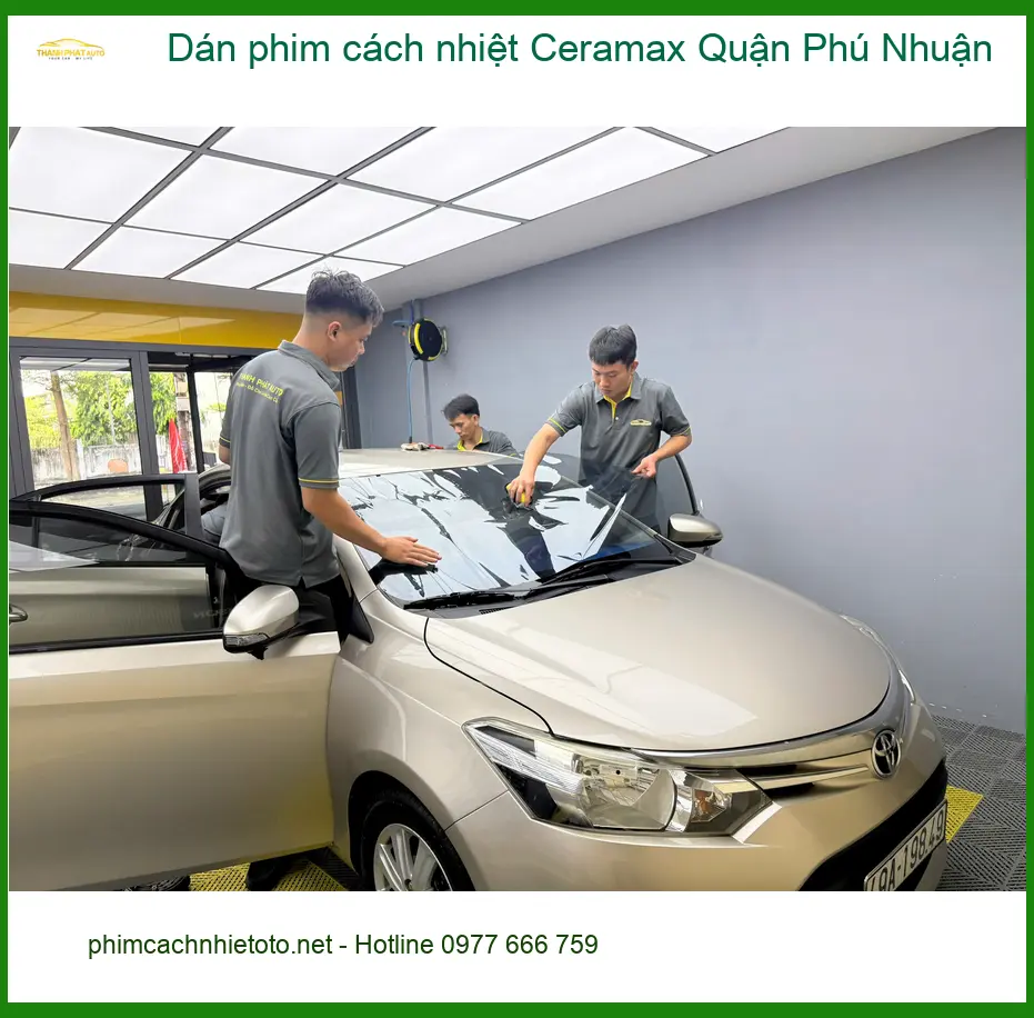 Nơi Dán Phim Cách Nhiệt Ô Tô Ceramax Quận Phú Nhuận - Giá Tốt TPHCM ảnh thực tế 2
