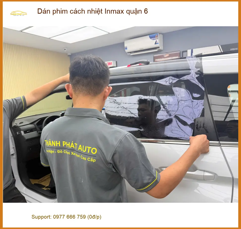 Nơi Dán Phim Cách Nhiệt Ô Tô phim cách nhiệt Inmax quận 6 - Giá Tốt TPHCM ảnh thực tế 3