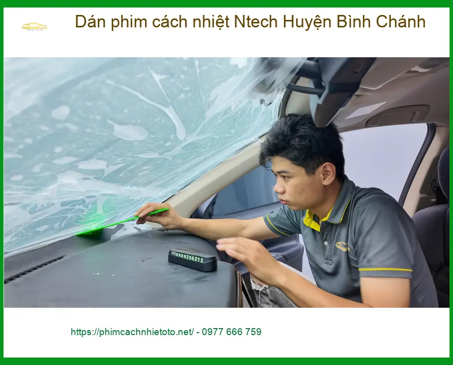 Địa Chỉ Dán Phim Cách Nhiệt Ô Tô Ntech Huyện Bình Chánh - Giá Tốt TPHCM ảnh thực tế 2