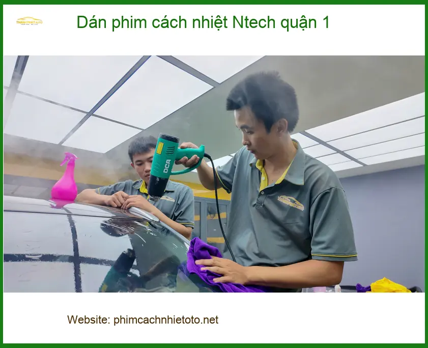 Nơi Dán Phim Cách Nhiệt Ntech Ô Tô Tại Quận 1 - Giá Tốt TPHCM ảnh thực tế 2