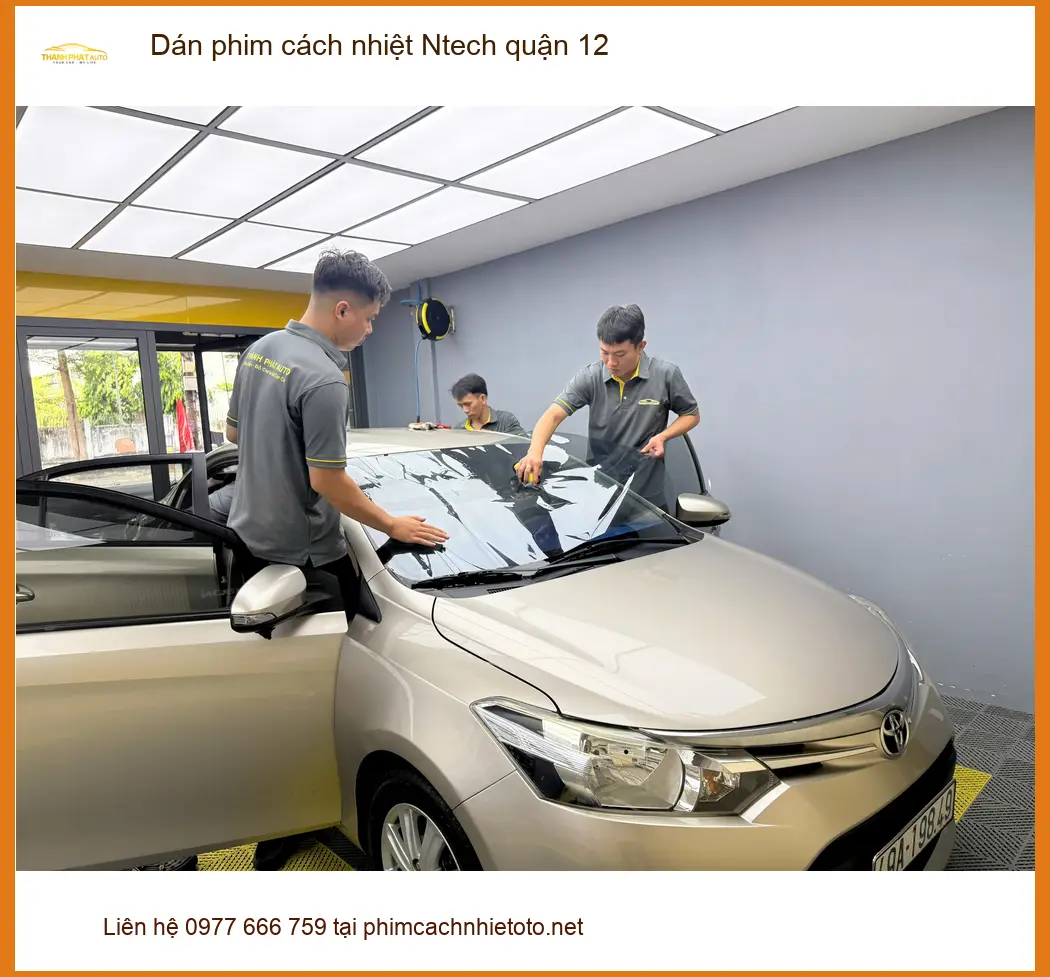 Địa Chỉ Dán Phim Cách Nhiệt Ô Tô phim cách nhiệt Ntech quận 12 - Giá Tốt TPHCM ảnh thực tế 2