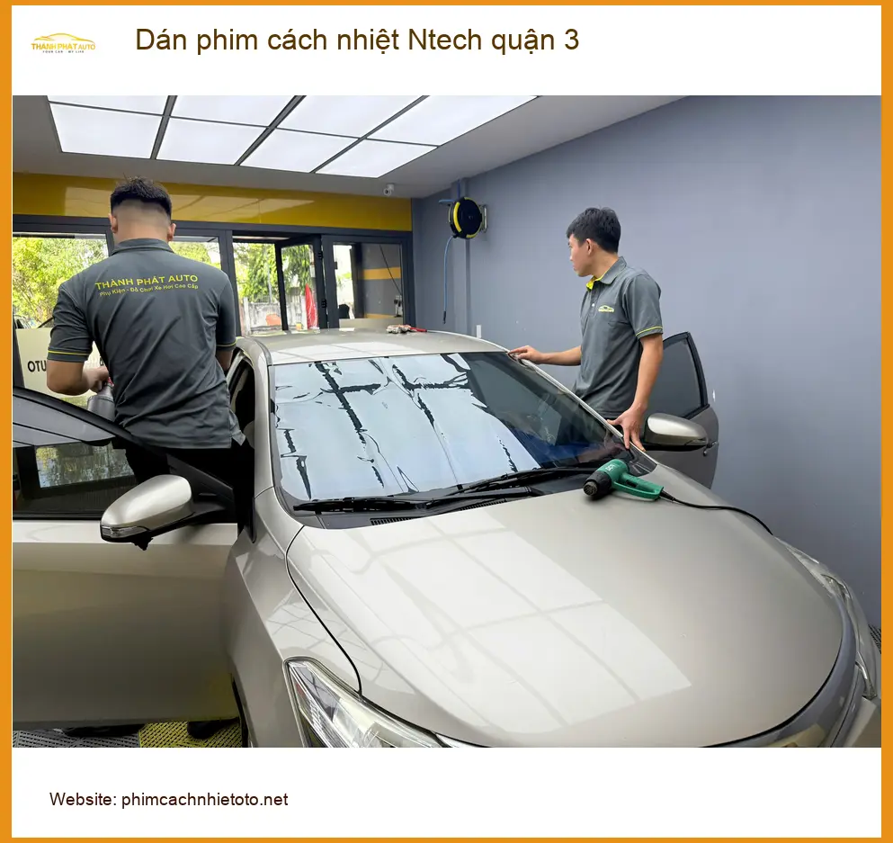 Nơi Dán Phim Cách Nhiệt Ô Tô phim cách nhiệt Ntech quận 3 - Giá Tốt TPHCM ảnh thực tế 2