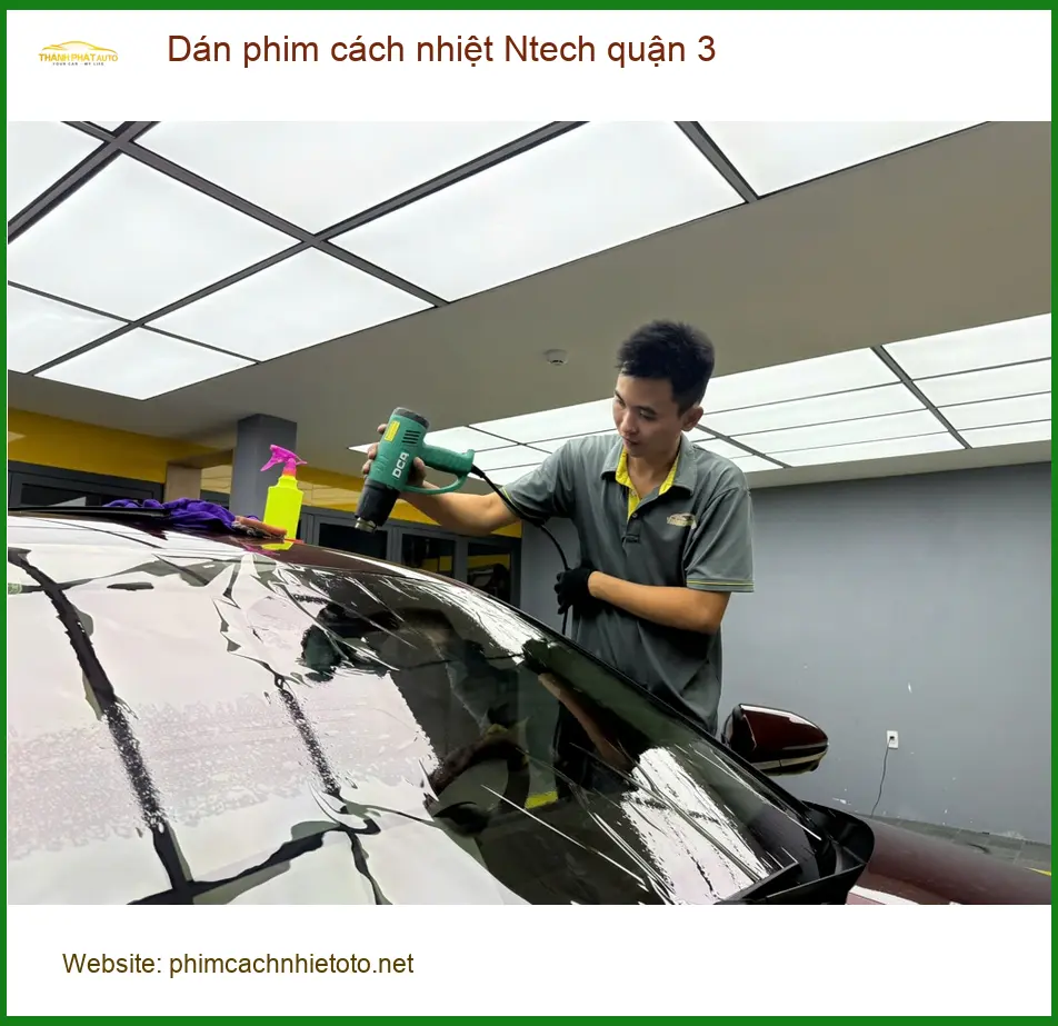 Nơi Dán Phim Cách Nhiệt Ô Tô phim cách nhiệt Ntech quận 3 - Giá Tốt TPHCM ảnh thực tế 3