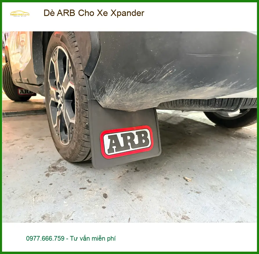 Chú Vĩnh lắp Dè ARB cho Xpander ở Quận 2 để xe không bị bắn bùn khi đi đường xấu ảnh thực tế 2