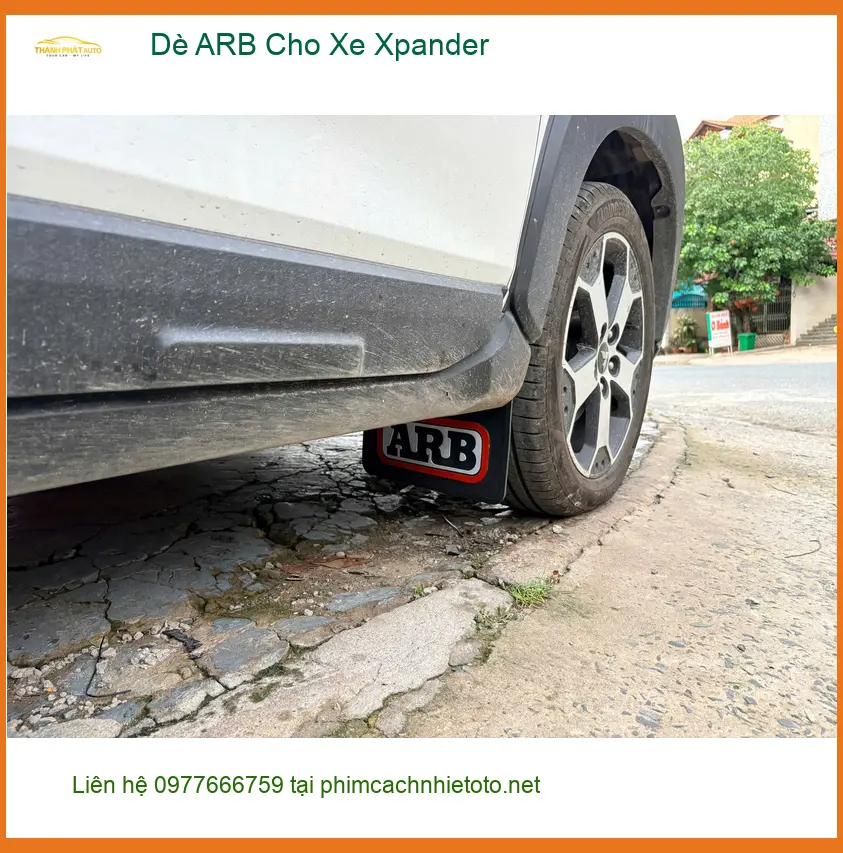 Chú Vĩnh lắp Dè ARB cho Xpander ở Quận 2 để xe không bị bắn bùn khi đi đường xấu ảnh thực tế 5