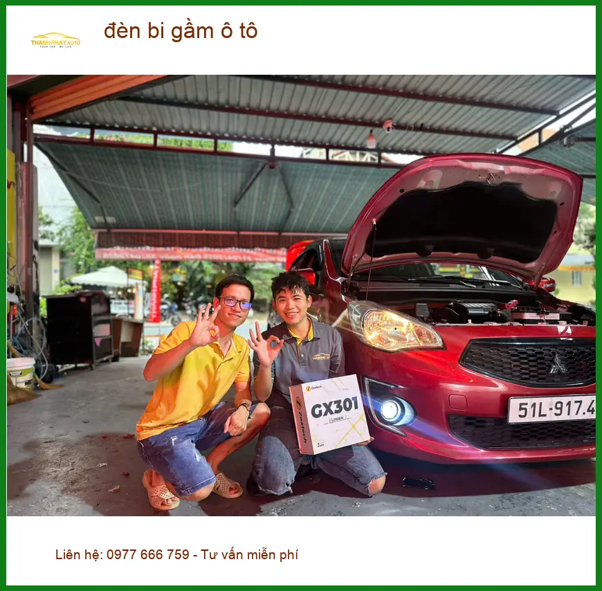 Anh Việt độ đèn bi gầm ô tô Ford Ranger tại Quận Thủ Đức để cải thiện tầm nhìn ảnh thực tế 2