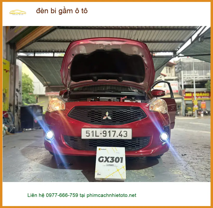 Anh Khang độ đèn bi gầm cho Hyundai Accent tại Cần Giờ để cải thiện tầm nhìn ban đêm ảnh thực tế 2