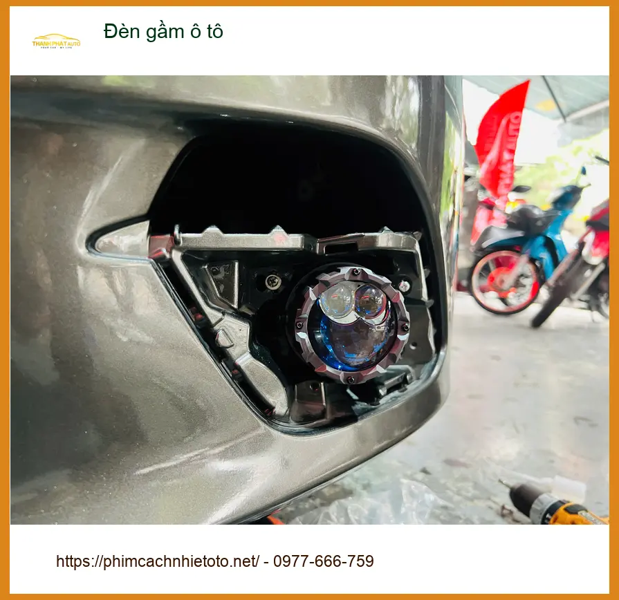 Chị Thúy độ đèn gầm ô tô Hyundai Kona tại Quận Phú Nhuận vì đèn zin yếu khi đi đêm ảnh thực tế 4