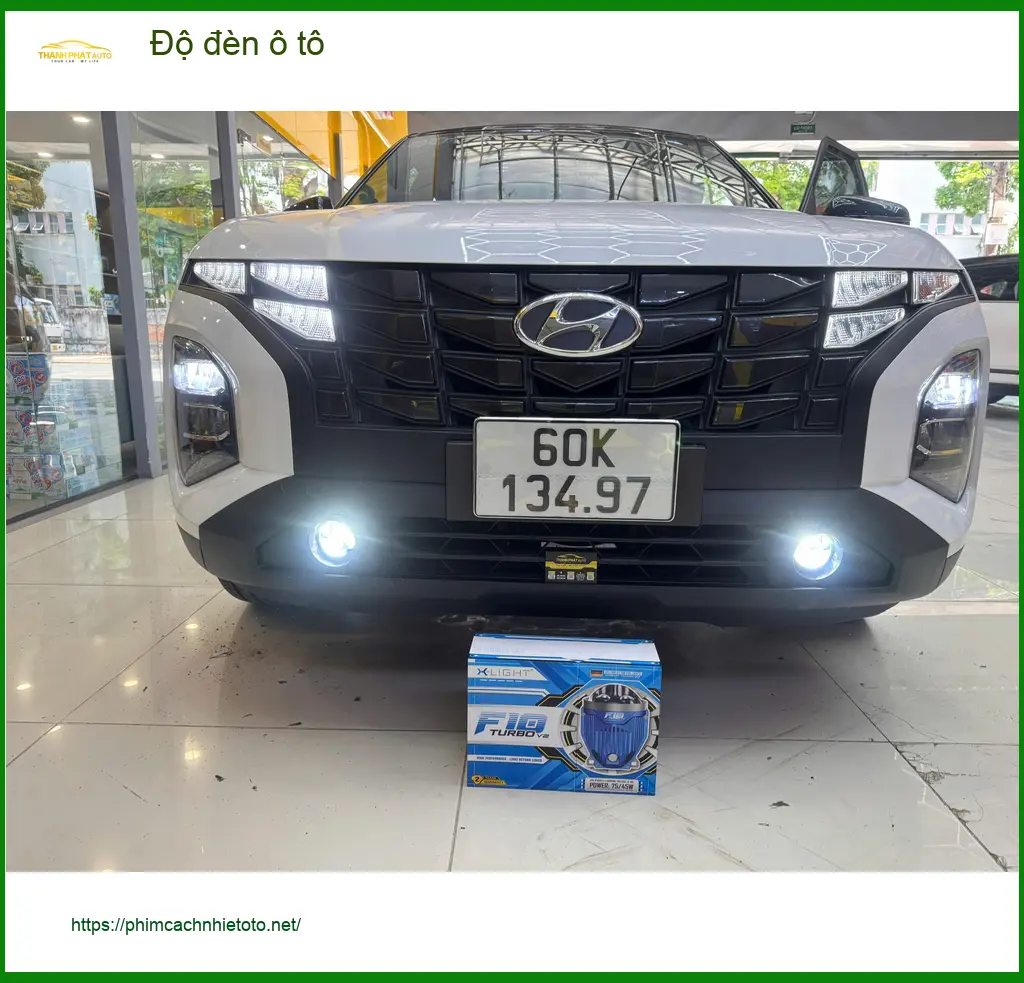 Chú Hưng độ đèn ô tô Hyundai Accent tại Quận 9 để cải thiện tầm nhìn ban đêm ảnh thực tế 2