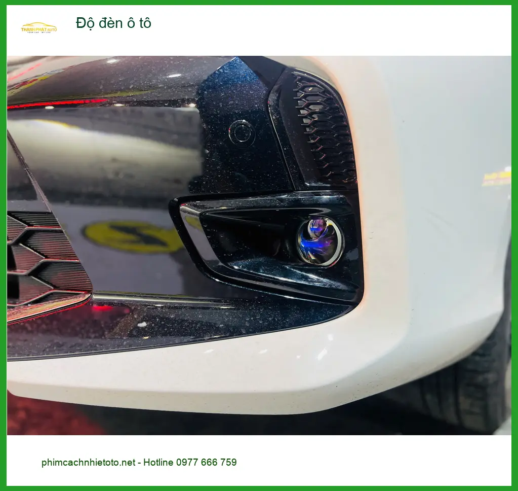 Anh Tấn độ đèn ô tô Hyundai Santa Fe tại Quận 8 vì đèn zin không đủ sáng ảnh thực tế 3