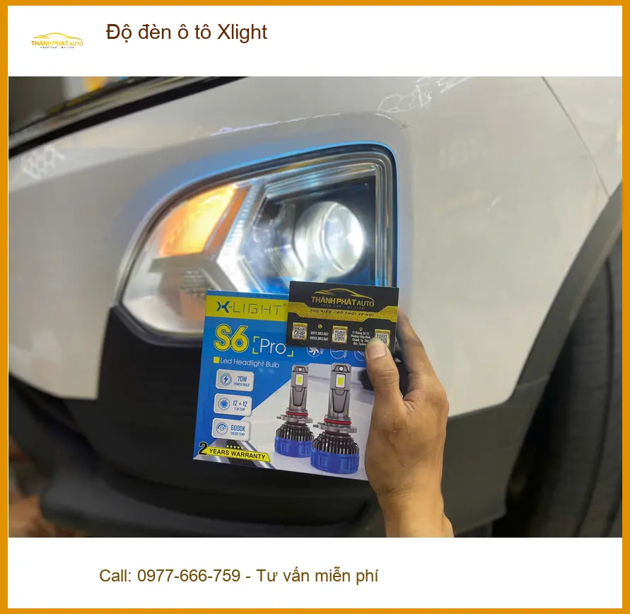 Anh Khang độ đèn Xlight cho Honda CRV vì đèn zin mờ tại Thủ Đức ảnh thực tế 4