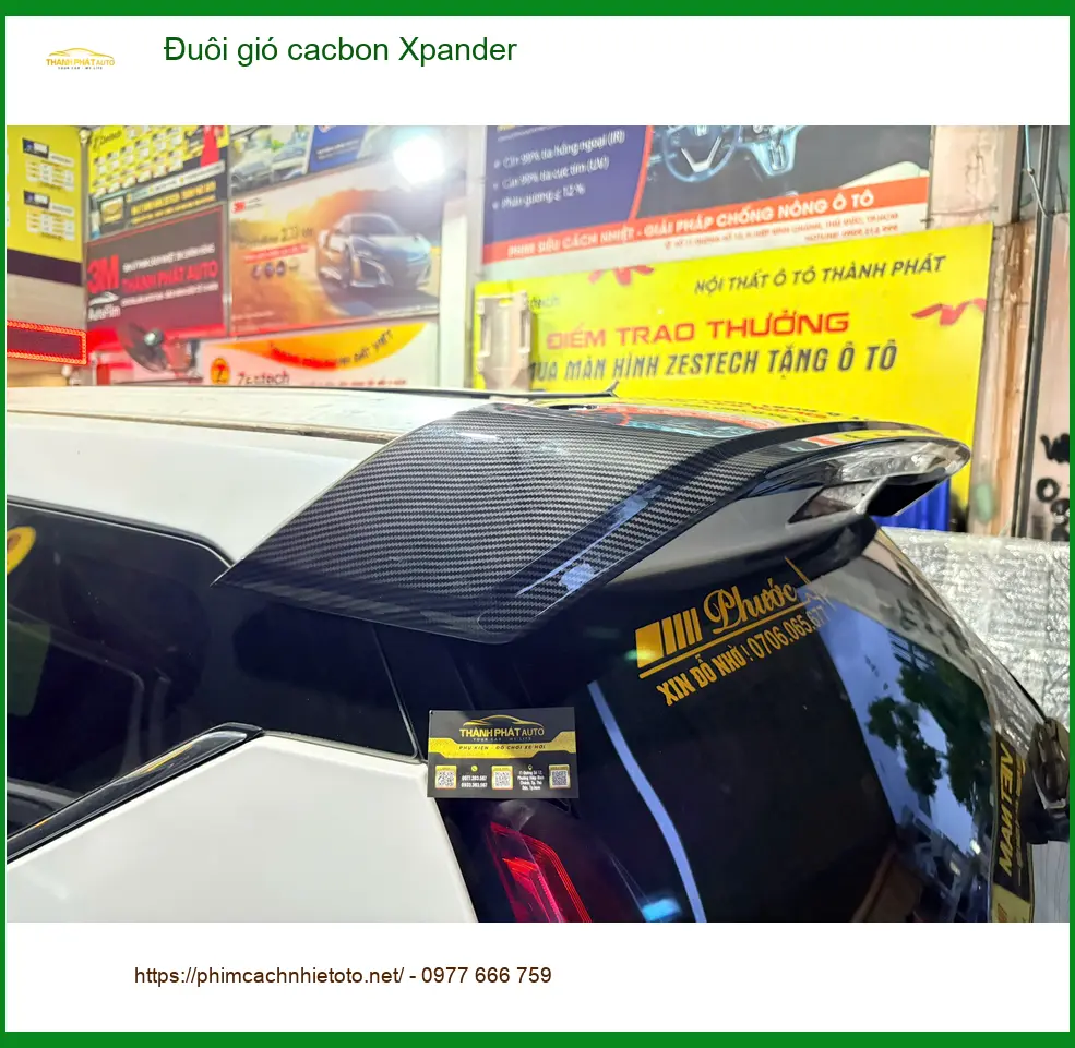 Anh Nam lắp đuôi gió cacbon Xpander uy tín tại Quận Thủ Đức ảnh thực tế 3