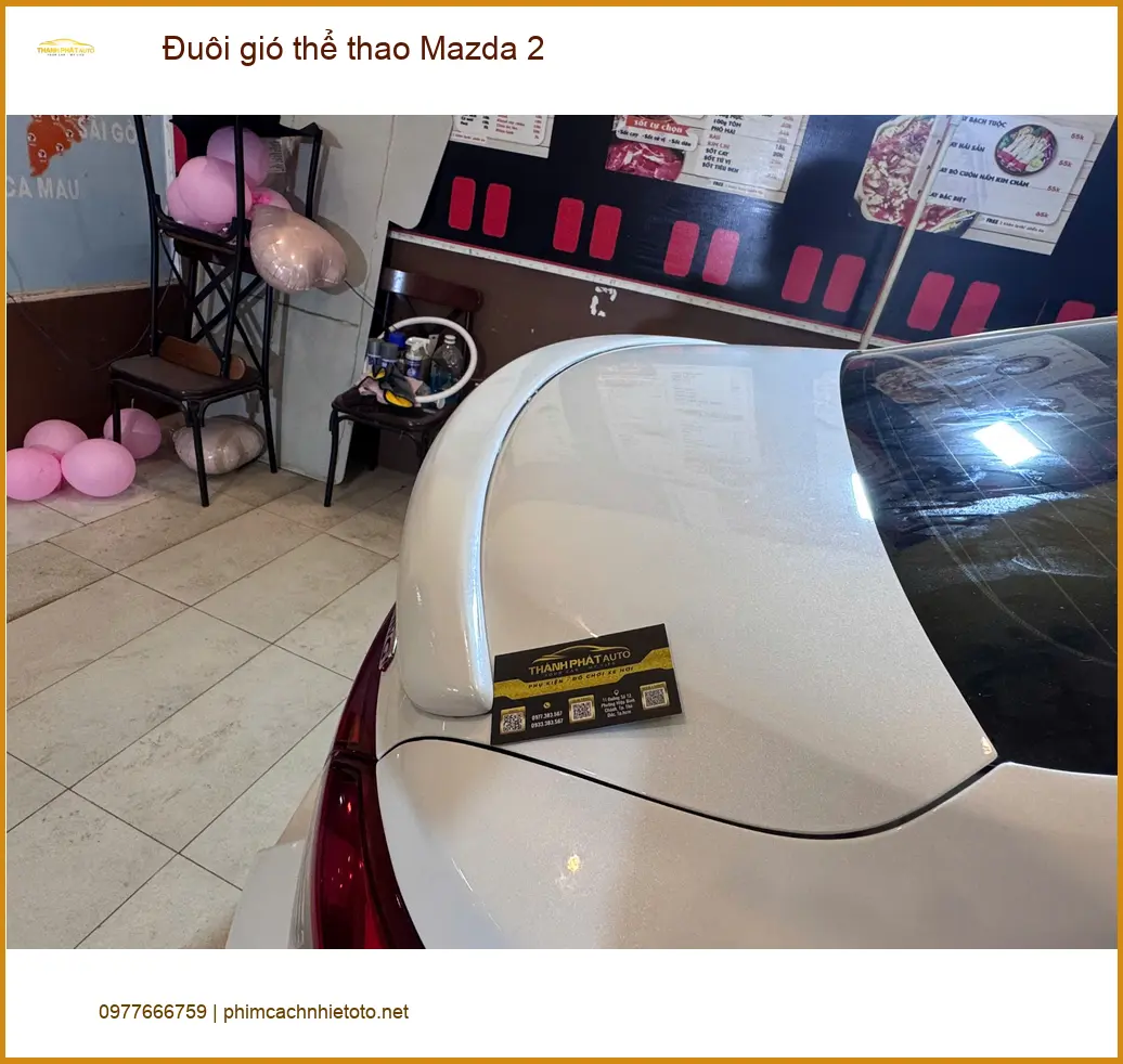 Anh Kiên lắp đuôi gió thể thao Mazda 2 tại Quận 5 để nâng tầm phong cách xe ảnh thực tế 3