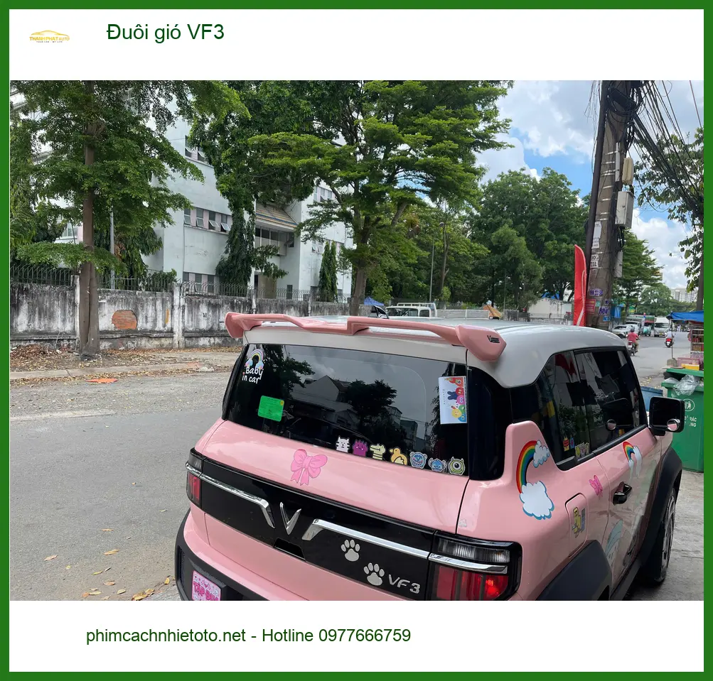 Anh Hưng lắp đuôi gió cho VinFast VF3 tại Quận Tân Bình để tăng tính thể thao ảnh thực tế 3