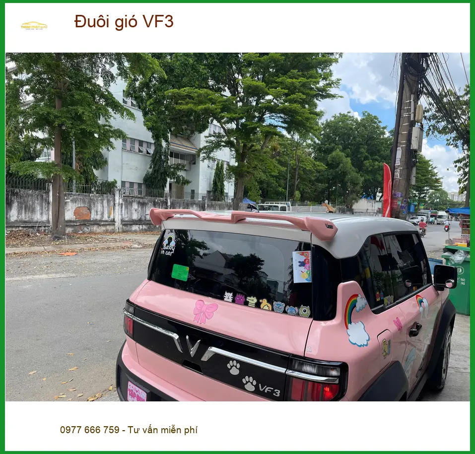 Gara lắp đuôi gió VF3 cho Chú Minh tại Cần Giờ để xe trông mạnh mẽ hơn ảnh thực tế 3