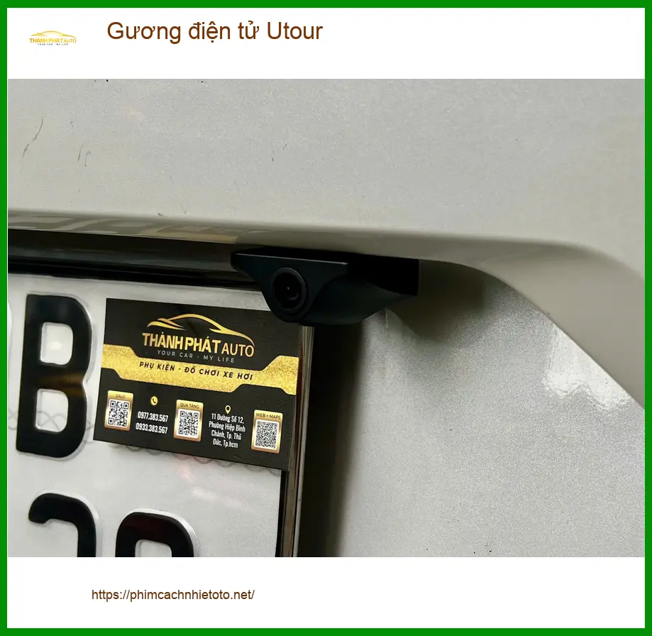 Anh Minh lắp Gương điện tử Utour cho Hyundai Accent để quan sát tốt hơn tại Quận 12 ảnh thực tế 2