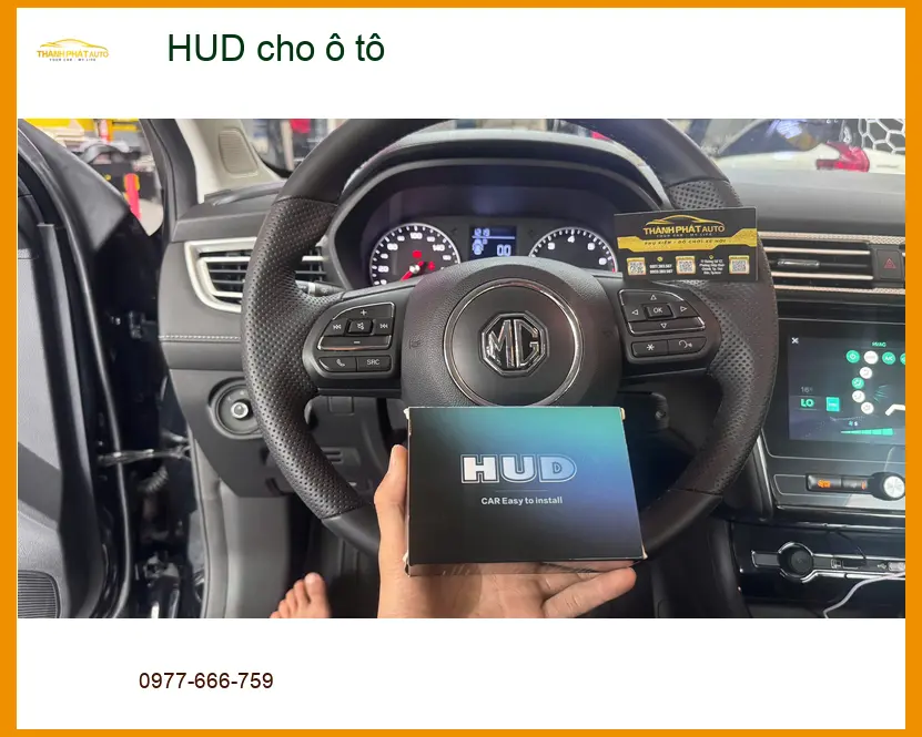 Chị Thư lắp HUD cho Kia Carnival tại Quận 12 để hiển thị tốc độ rõ ràng hơn ảnh thực tế 2