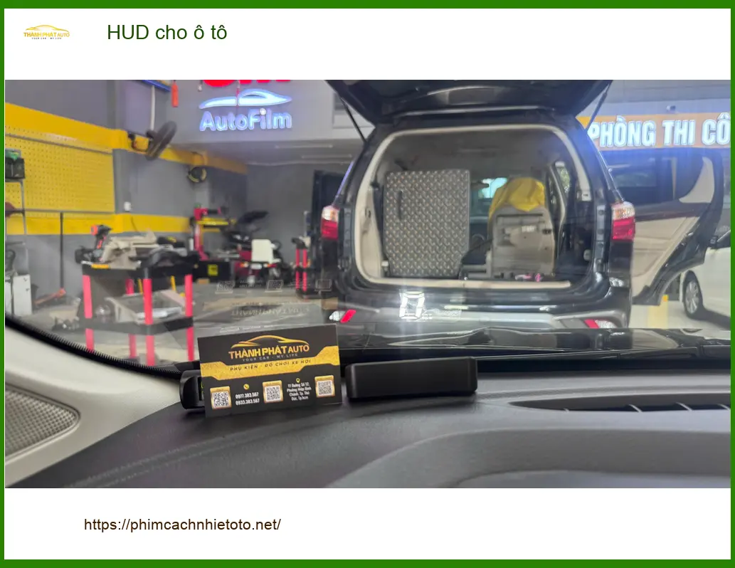 Chị Thư lắp HUD cho Kia Carnival tại Quận 12 để hiển thị tốc độ rõ ràng hơn ảnh thực tế 5